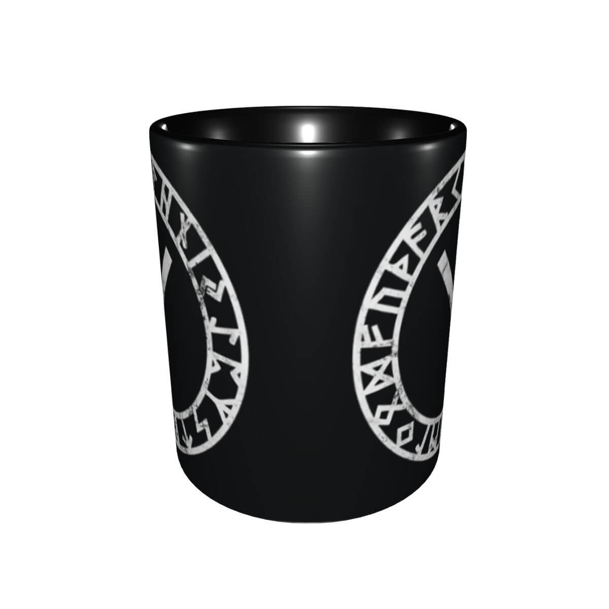 Algiz Norse Runes Two-Tone Coffee Mug