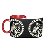 Norse Wolf Fenrir Two-Tone Coffee Mug