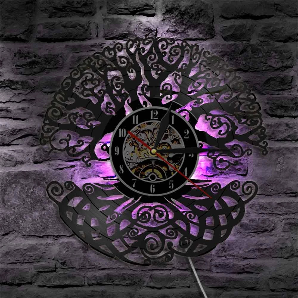 VIKING CLOCK - YGGDRASIL "TREE OF LIFE"