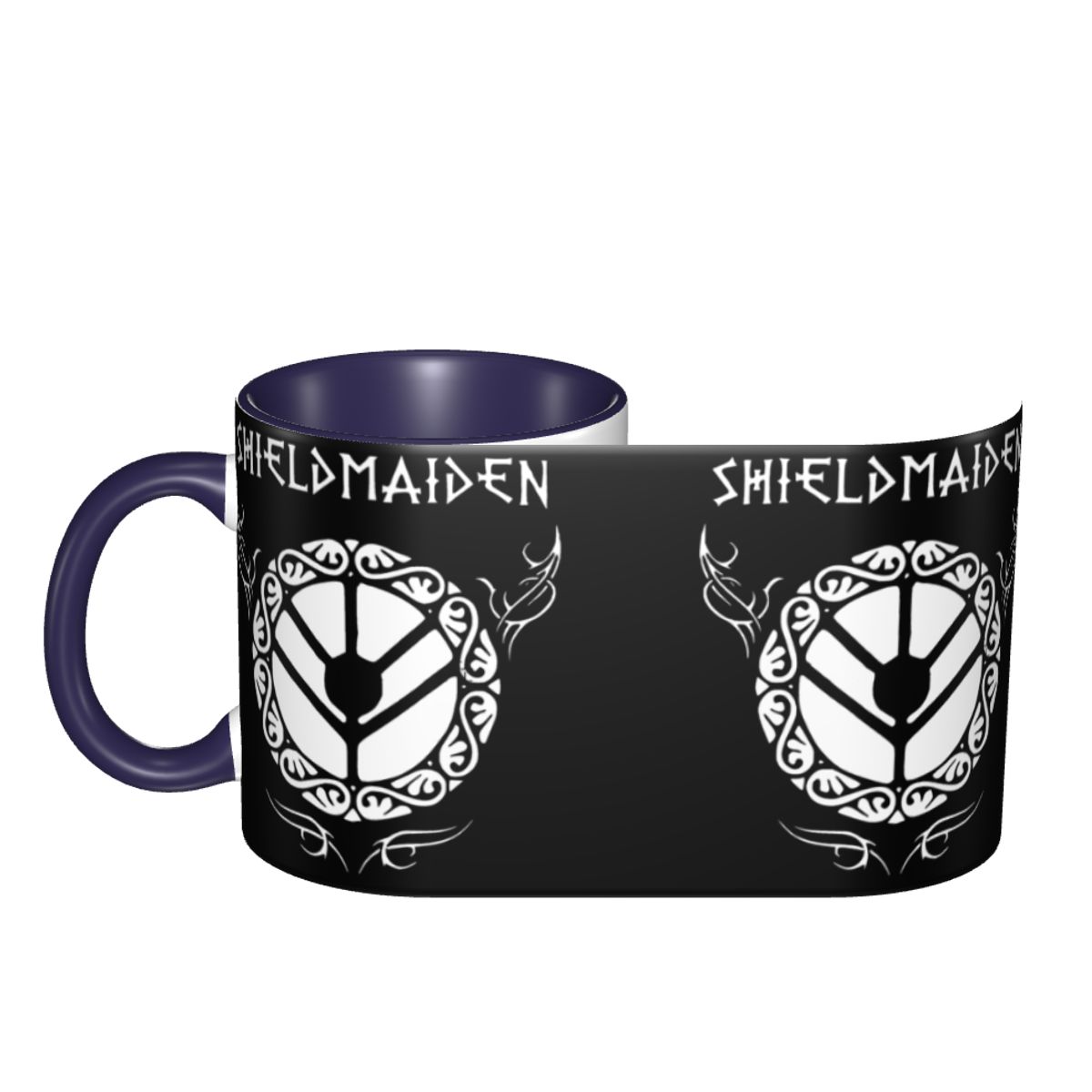 Viking Shieldmaiden Two-Tone Coffee Mug