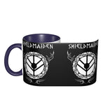 Viking Shieldmaiden Two-Tone Coffee Mug