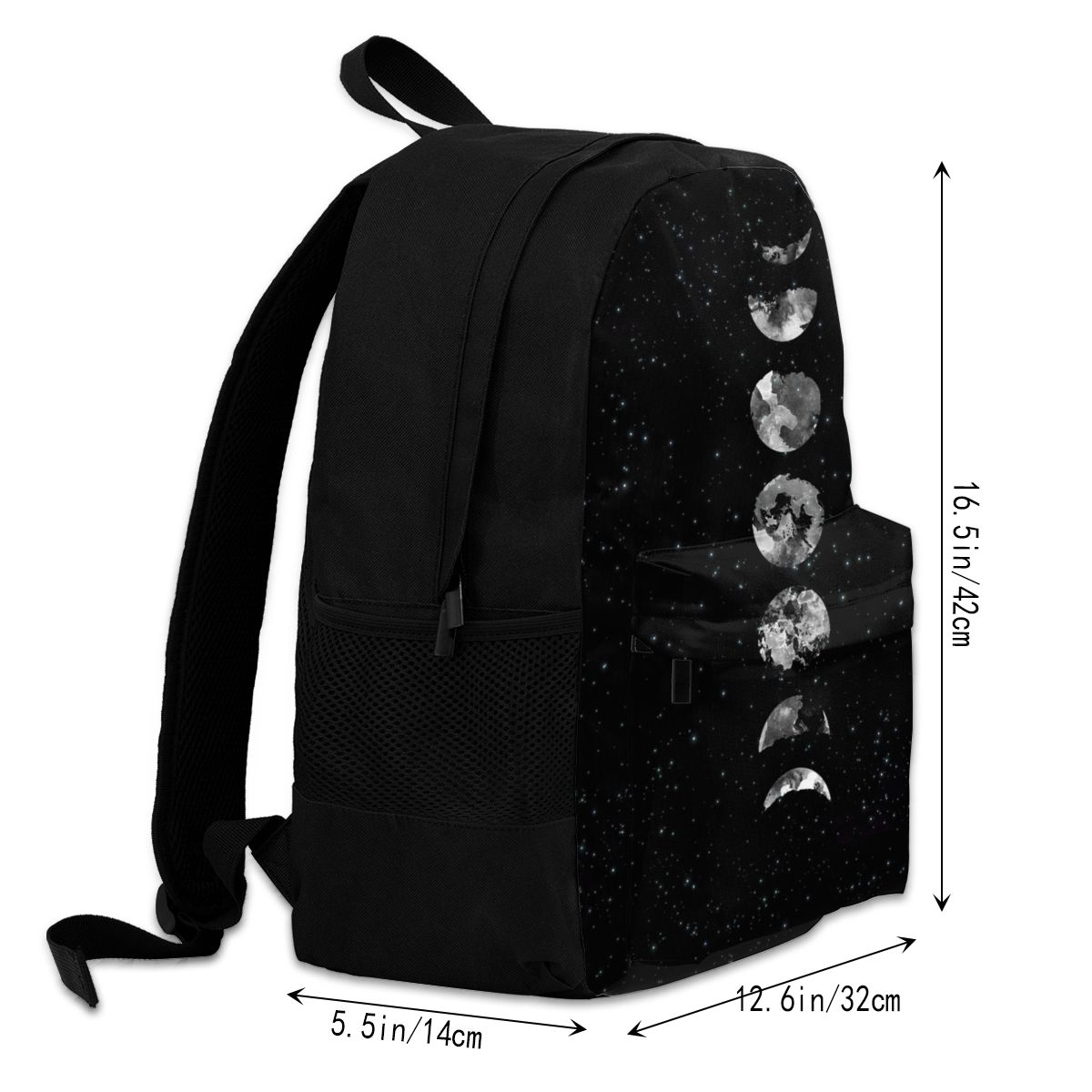 Viking Moon Phases Symbol Large Capacity Backpack