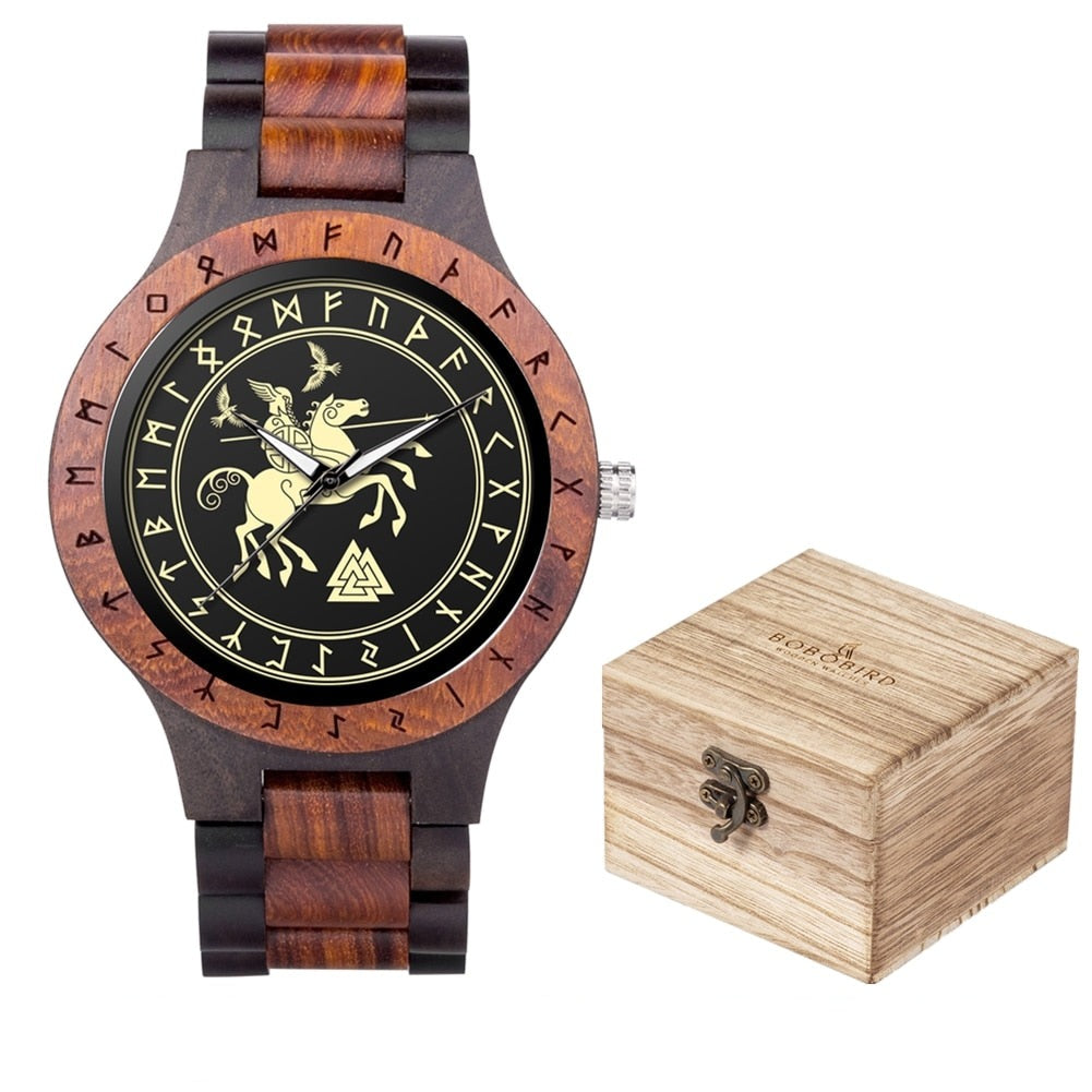 Wooden Viking Watch - Viking Warriors