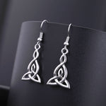 Trinity Celtic Knot Drop Earrings