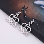 Trinity Celtic Knot Drop Earrings