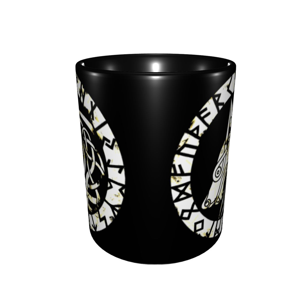 Norse Wolf Fenrir Two-Tone Coffee Mug