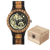 Viking Wooden Watch - Fenrir Wolf