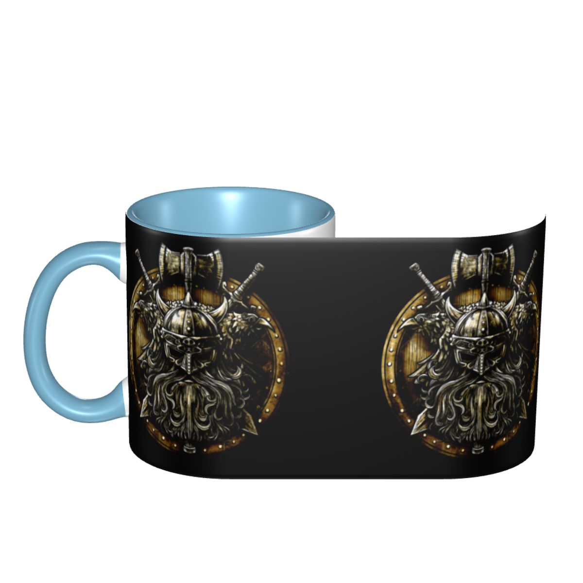 Viking Warrior Two-Tone Coffee Mug