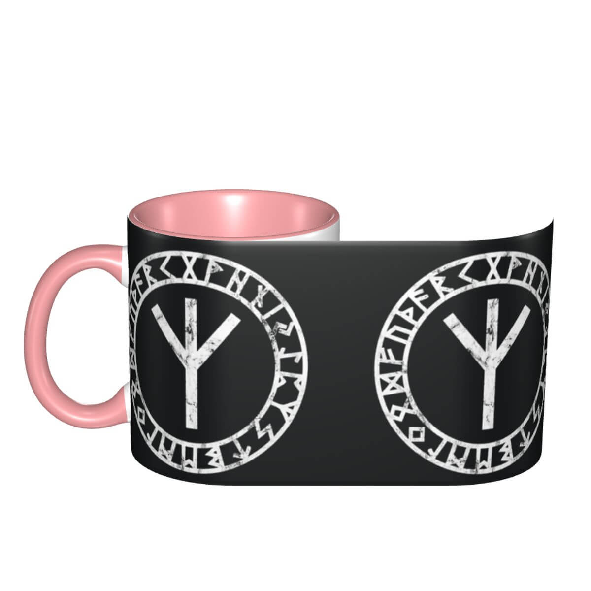Algiz Norse Runes Two-Tone Coffee Mug