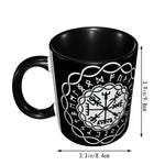 Vegvisir Runic Compass Two -Tone Coffee Mug