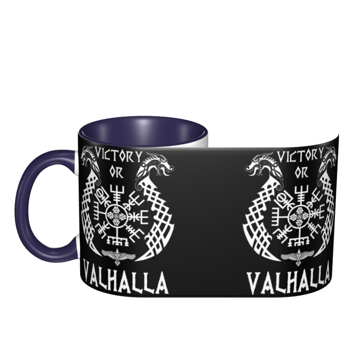 Victory Or Valhalla Two-Tone Coffee Mug