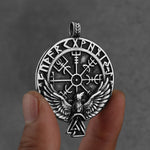 Raven Valknut Pendant Necklace