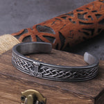 Thor's Hammer Runic Bangle Cuff