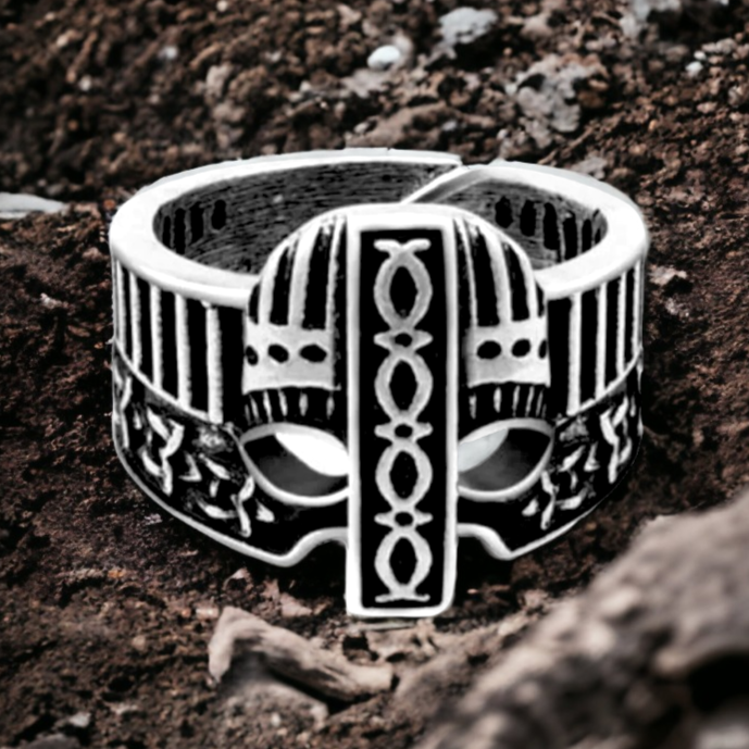 Viking Helmet Ring