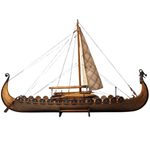 CLASSIC DRAKKAR WOODEN DRAGON MODEL SHIP