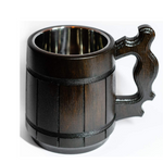 Oak Wood Beer Stein Mug