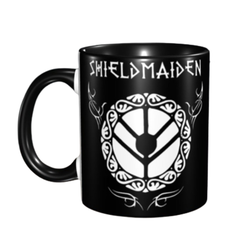 Viking Shieldmaiden Two-Tone Coffee Mug