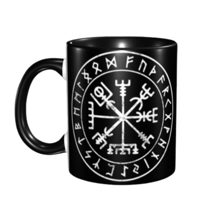 Vegvisir Viking Compass Two-Tone Coffee Mug