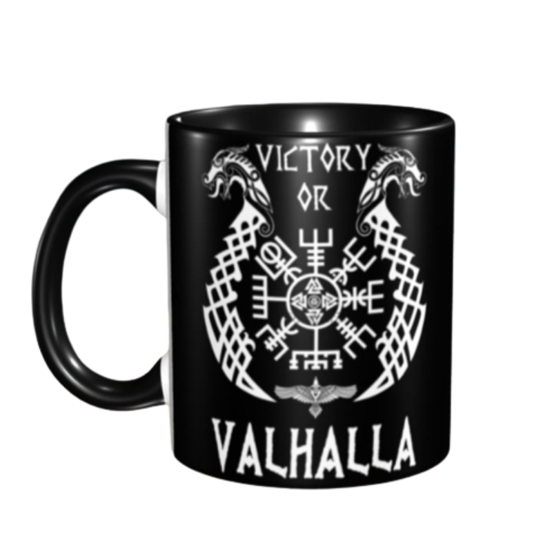 Victory Or Valhalla Two-Tone Coffee Mug