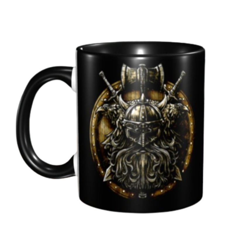 Viking Warrior Two-Tone Coffee Mug