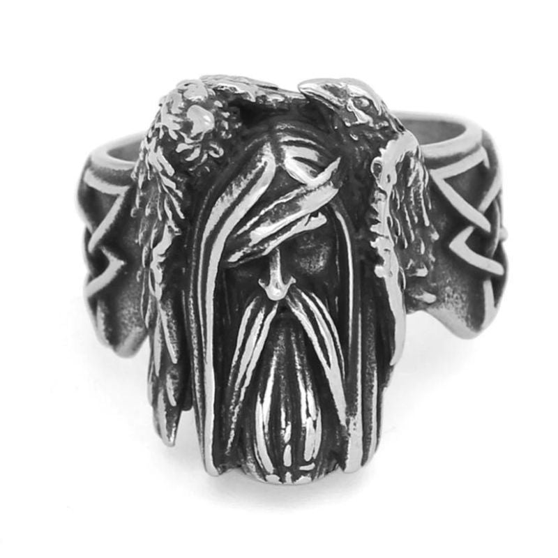 Odin And Ravens Viking Ring