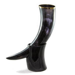 Premium Handcrafted Viking Drinking Horn with Stand