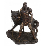 Tyr And The Binding of Fenrir Statue, Norse God Of War Sculpture