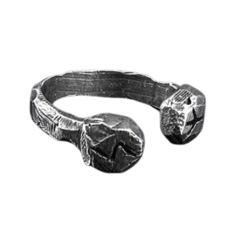 Carved Runes Viking Ring