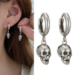 Viking Warrior Skull Earrings