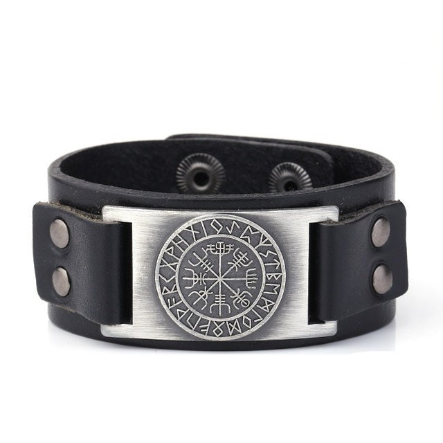 Vegvisir Leather Bracelet