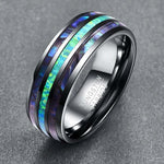 Bifrost Tungsten Abalone Ring