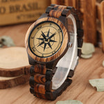 Viking Compass Wooden Watch