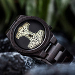 Thor's Hammer Mjolnir Wooden Watch