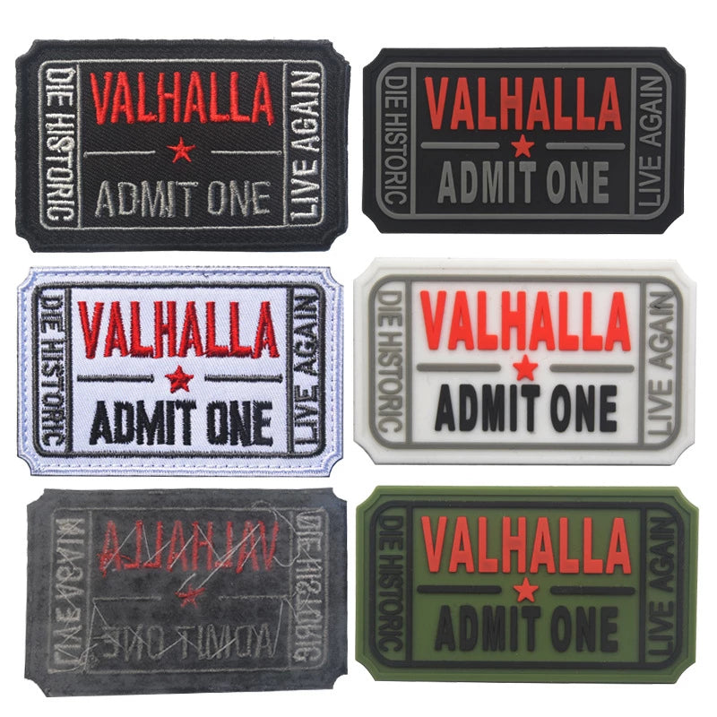 VIKING PATCH -ADMIT ONE VALHALLA