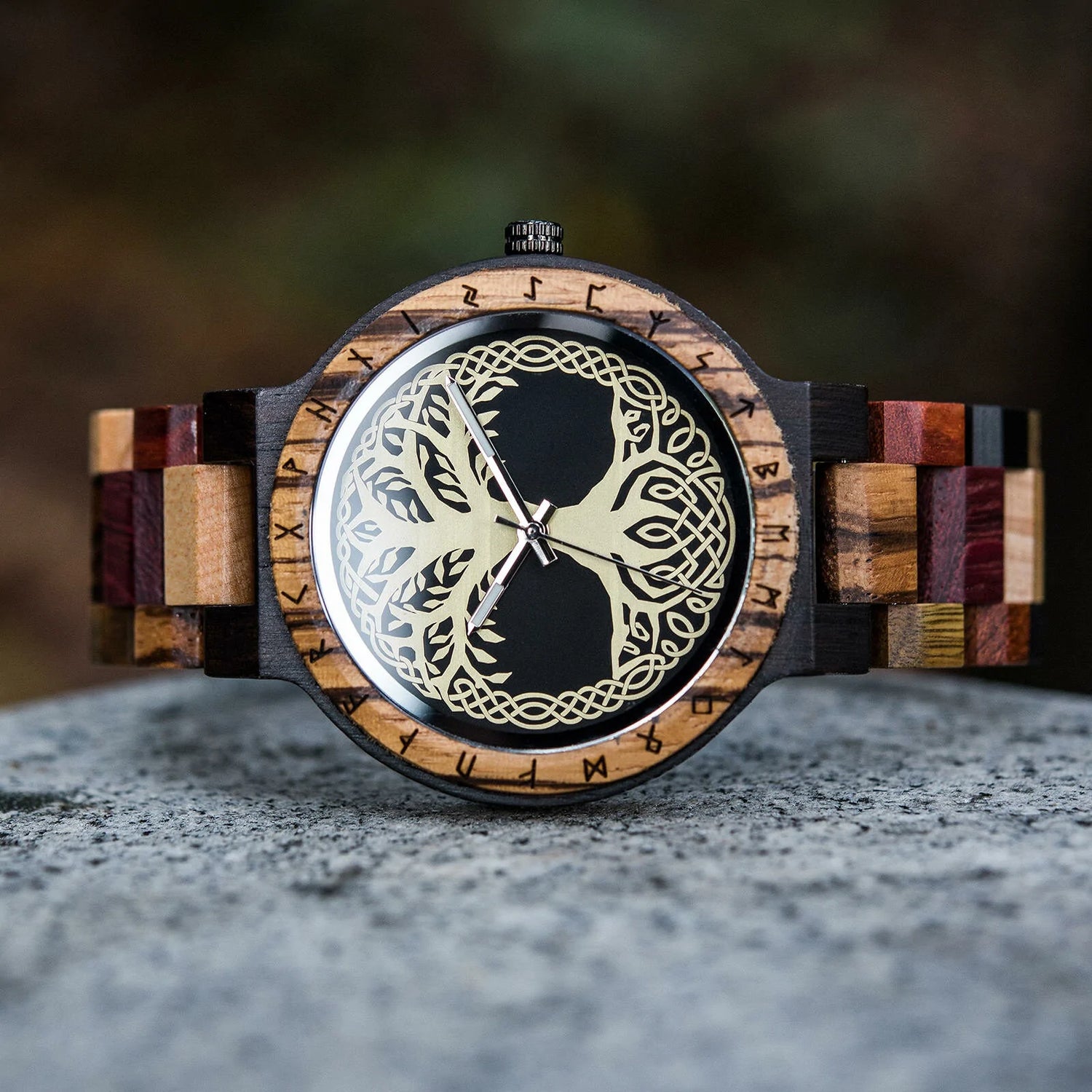 Yggdrasil Tree Of Life Wooden Watch