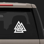 white valknut sticker