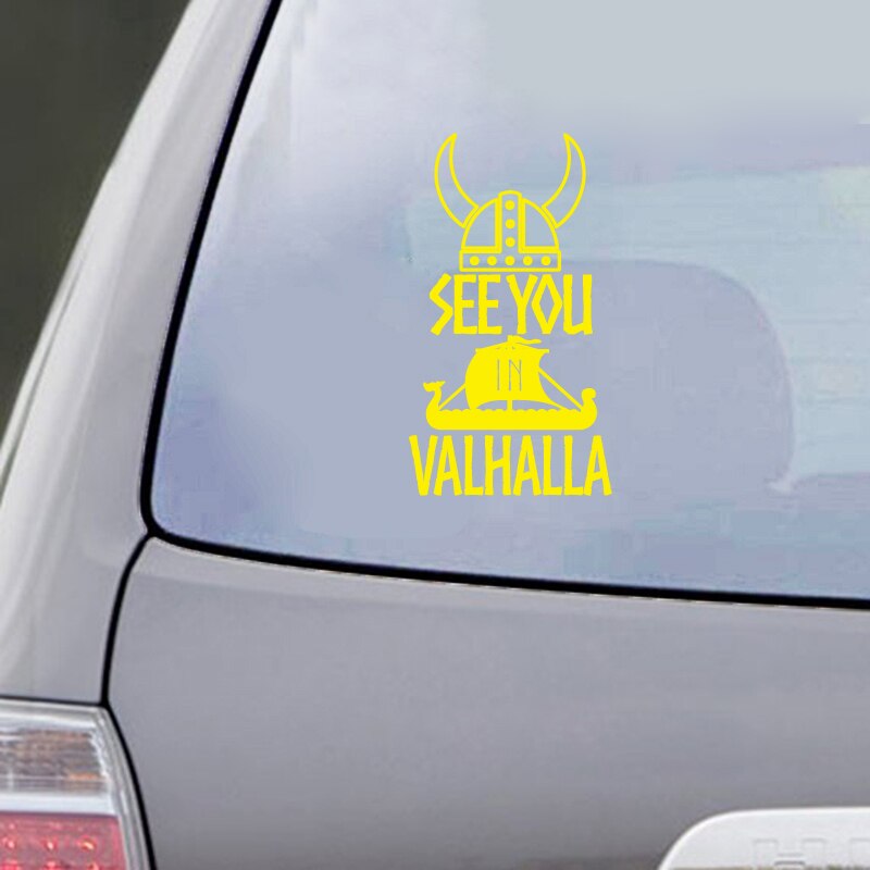 See you in Valhalla Car Decal Stickers