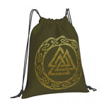 Valknut Viking Drawstring Bag