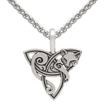 Silver Freya Trinity Knot Viking Necklace