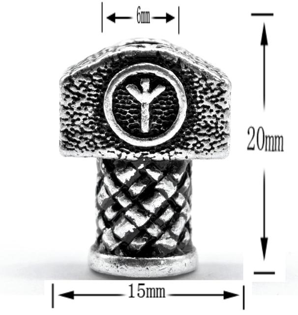Viking Runes Hammer Beads