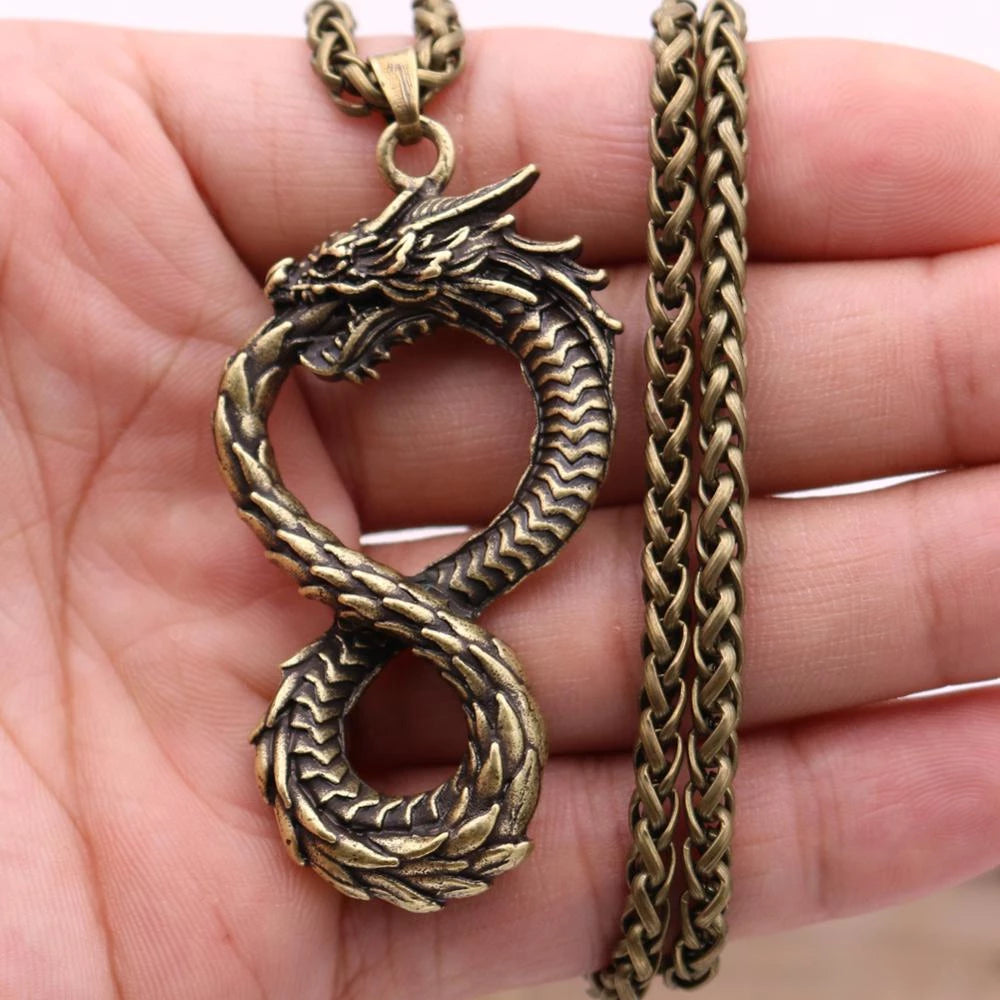 Norse Dragon Jörmungandr Pendant Necklace