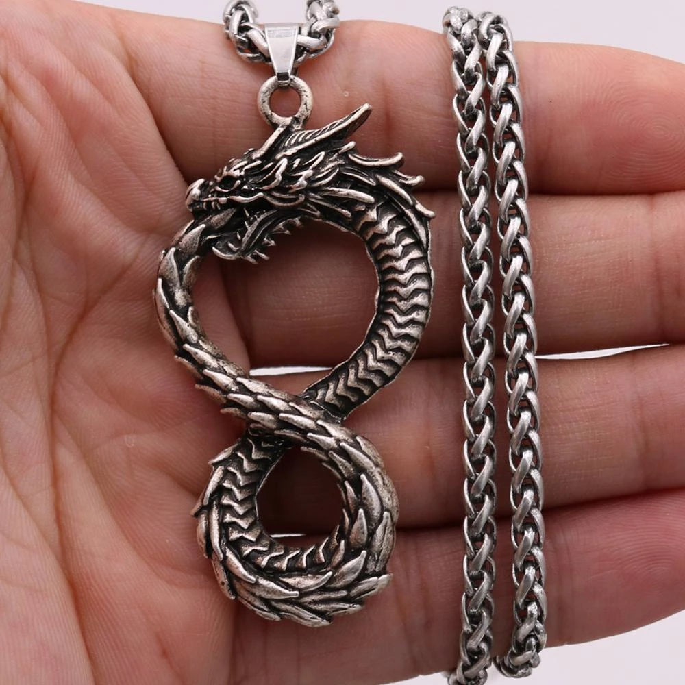 Norse Dragon Jörmungandr Pendant Necklace