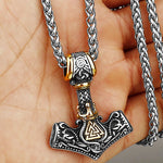 Mjolnir Necklace With Valknut Symbol