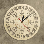 VIKING CLOCK - COMPASS SYMBOL