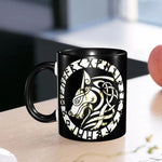 Norse Wolf Fenrir Two-Tone Coffee Mug