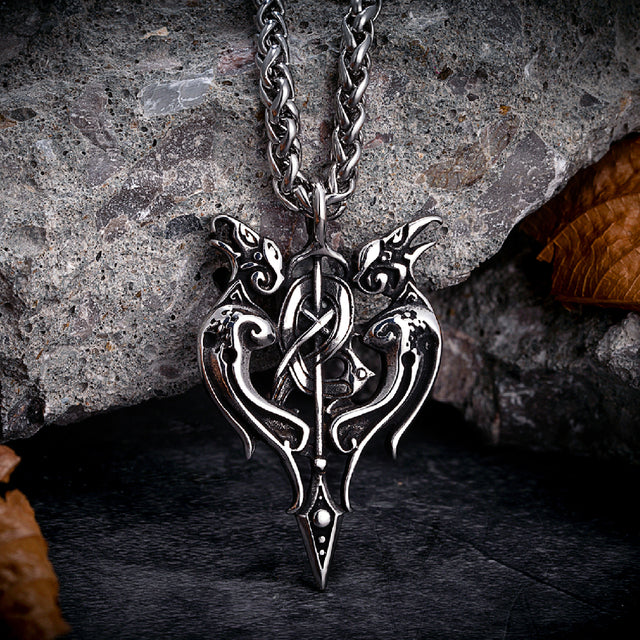 VIKING NECKLACE - HUGINN & MUNINN