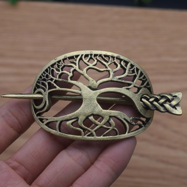 Viking Tree Of Life Hairpin