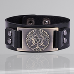 VIKING LEATHER BRACELET YGGDRASIL