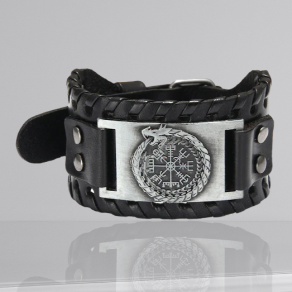 Jormungandr Leather Bracelet