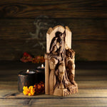 Norse God Odin Wooden Viking Statue